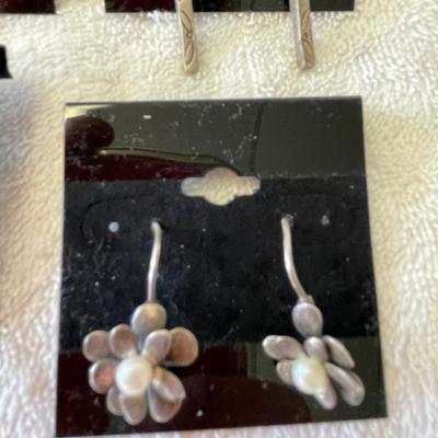 Sterling Silver Earrings Lot of 4