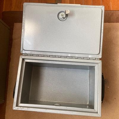 Lot of metal lock boxes