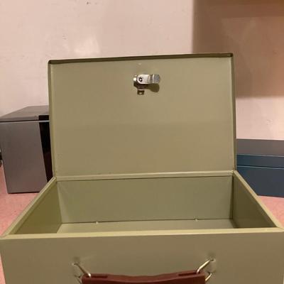 Lot of metal lock boxes