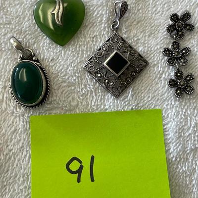 Lot of Sterling Pendants