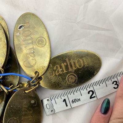 -34- VINTAGE | Ritz-Carlton Brass Key Tags