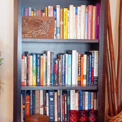 Set Of 3 Mahagany Wood Bookshelves