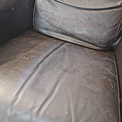 Black Leather Sofa Chair