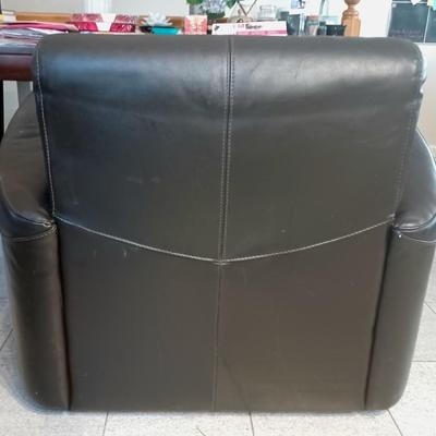 Black Leather Sofa Chair