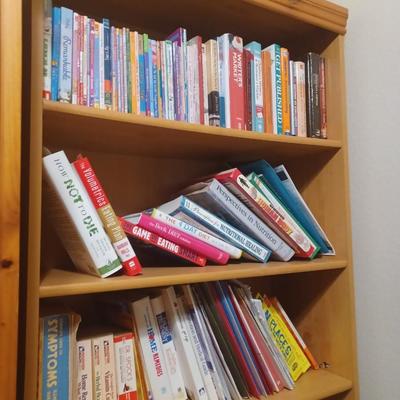 Natural Wood Bookshelf