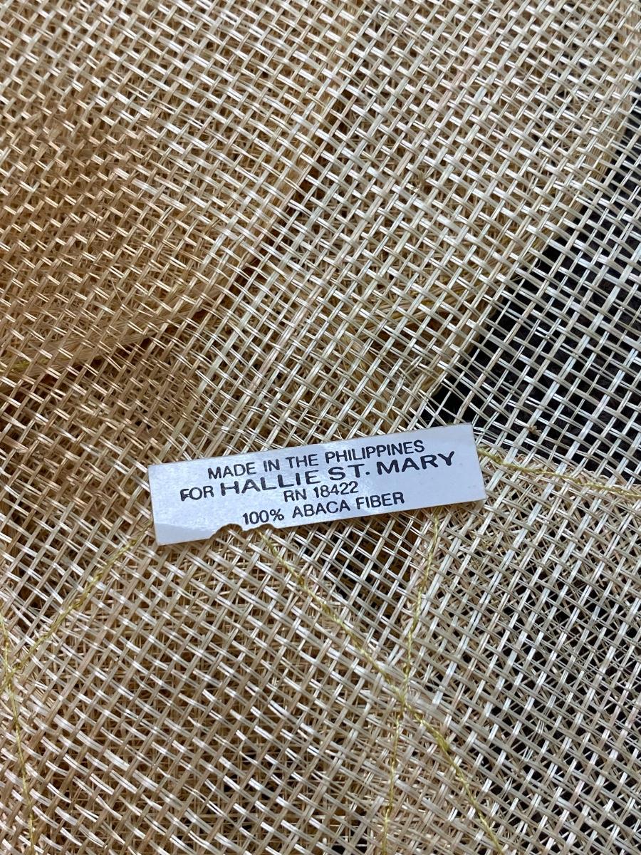 Lot of Abaca & Hemp Fiber Floral Daisy Design Placemats