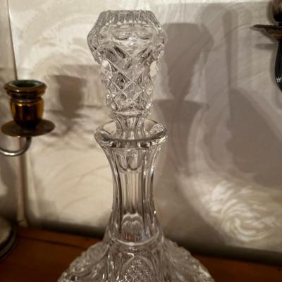Vintage Cut Glass Crystal Decanter