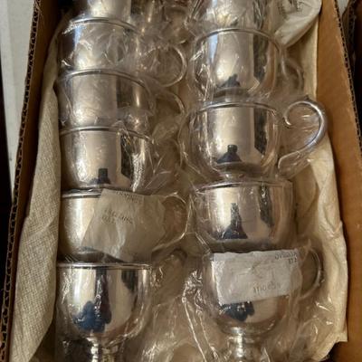 Silver Plated Punch Cups lot of 12