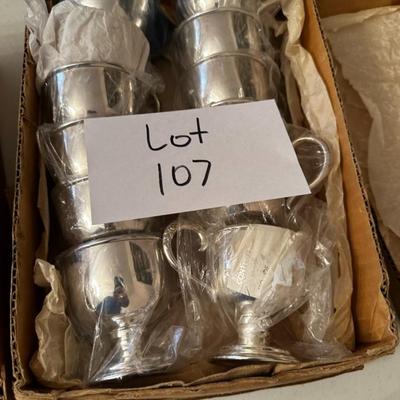 Lot of 12 Silver Plated Punch Cups