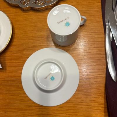 Lot of 3 Tiffany & Co Cups and saucers - NEW
