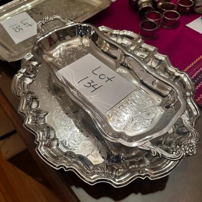 Misc Lot of Silver Plated Serving Trays