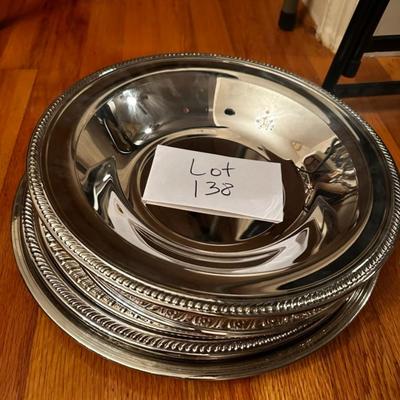 Misc Lot of Silver plated Trays and Plates