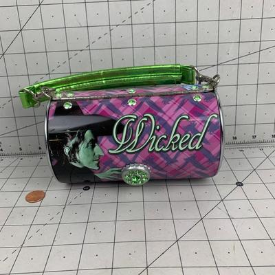 #39 WIcked Witch Purple/Green Metal Purse