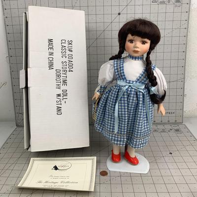 #46 Wizard of Oz Dorothy Heritage Collection Porcelain Doll in Box