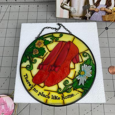 #68 Theres No Place Like Home Ruby Slipper Sun Catcher 