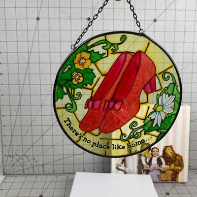 #68 Theres No Place Like Home Ruby Slipper Sun Catcher 
