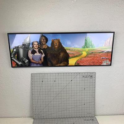 #88 Yellow Brick Road Framed Wizard of Oz Poster 3' x 1'