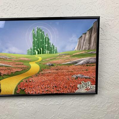 #88 Yellow Brick Road Framed Wizard of Oz Poster 3' x 1'