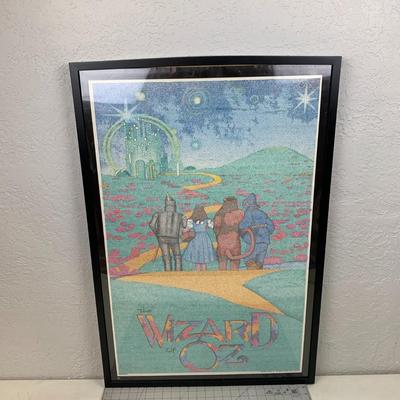 #90 Framed Wizard of Oz Poster With Chapters I Through XI