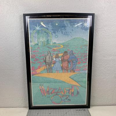#90 Framed Wizard of Oz Poster With Chapters I Through XI