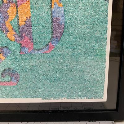 #90 Framed Wizard of Oz Poster With Chapters I Through XI