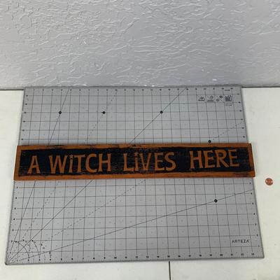 #95 A Witch Lives Here 24" x 4"