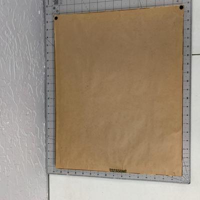 #100 Bessie Pease Gutman Embroidered- Disgraced Framed 19.5" x 15.5"