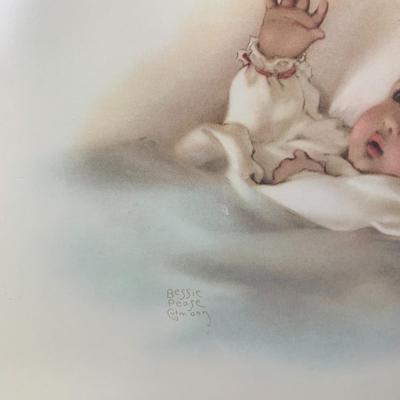 #101 Bessie Pease Gutman Framed Baby 22" x 26"
