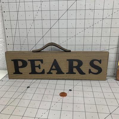 #116 Pears Sign and Art