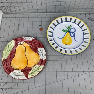 #118 Two Pear Plates