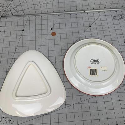 #119 Colorful Pear Plates