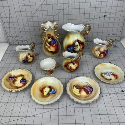 #121 10 Piece Fruit Tea Set