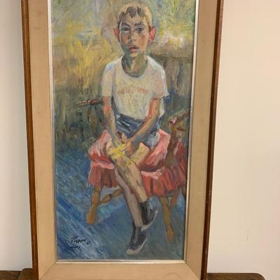 Framed - Joseph Letven - Portrait of Maury as a Child
