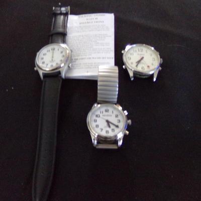 3 TALKING WATCHES; ATOMIC, REIZEN RADIO CONTROLLED, AVALON EZC VOICE.