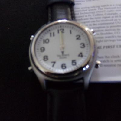 3 TALKING WATCHES; ATOMIC, REIZEN RADIO CONTROLLED, AVALON EZC VOICE.