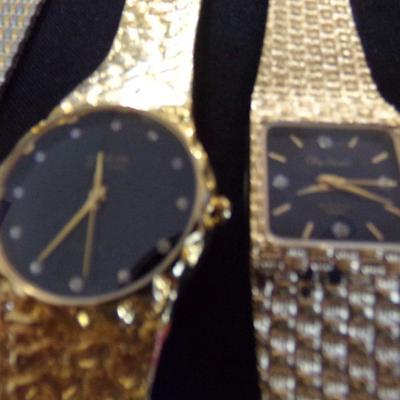 5 WATCHES; OLAG CASSINI, CAPEZIO DIAMOND QUARTZ, GENEVA, 2 QUARTZ.