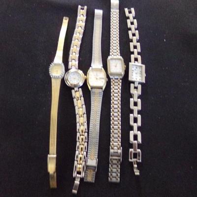 5 WATCHES; GRUEN PRECISION, HELBROS, JULES JURGENSEN, RONICA, 1 UNMARKED.