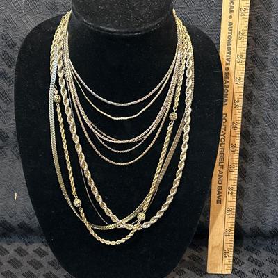 Lot of 10 Necklace Chains