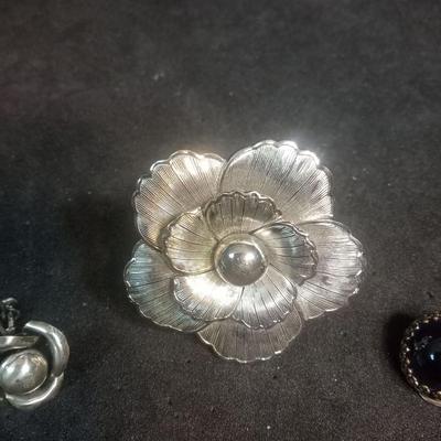 STERLING SILVER FLORAL EARRINGS AND MORE