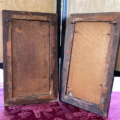 LOT 40  PAIR OF ANTIQUE VICTORIAN FLORAL PRINTS