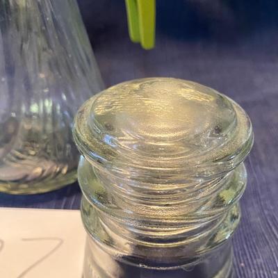 Vintage Syrup Pitcher and Insulators