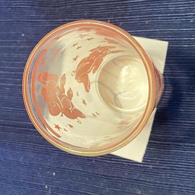 Hazel-Atlas Pink Elephant Juice Glass