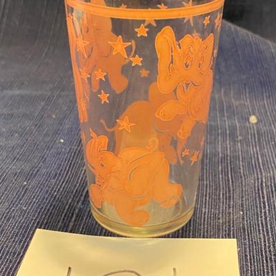 Hazel-Atlas Pink Elephant Juice Glass