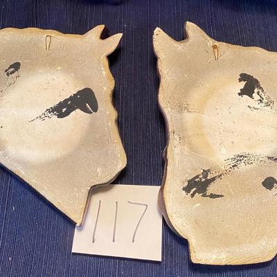 Vintage Chalk ware Ornamental Wall Hangings