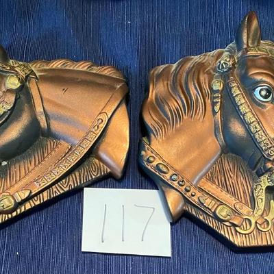 Vintage Chalk ware Ornamental Wall Hangings