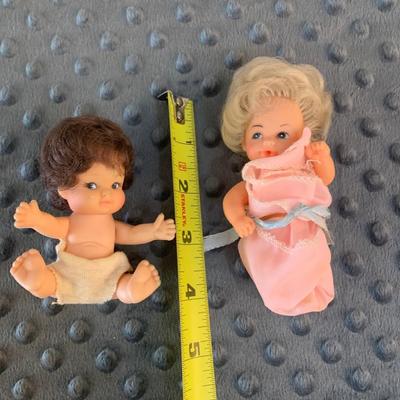 Vintage Plastic Mini Dolls