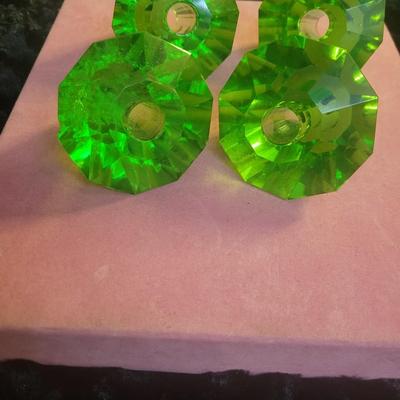 Antique Uranium Glass Door Knobs