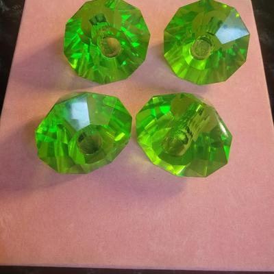 Antique Uranium Glass Door Knobs