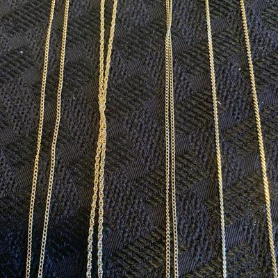 Gold Tone Necklace Chain Lot