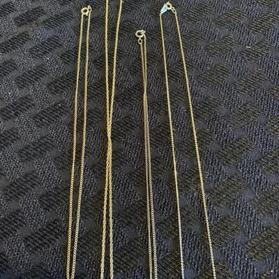 Gold Tone Necklace Chain Lot